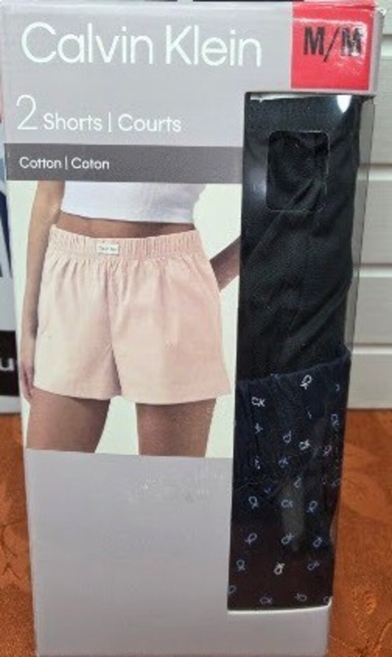 Calvin Klein Cotton Lounge Sleep Shorts Women 2-Pack Multi M